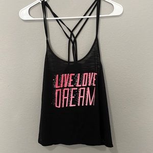 Black sport tank top